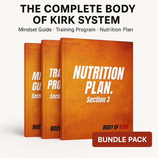 30% OFF SALE - The Complete 3-Pack Bundle: Mindset + Training + Nutrition